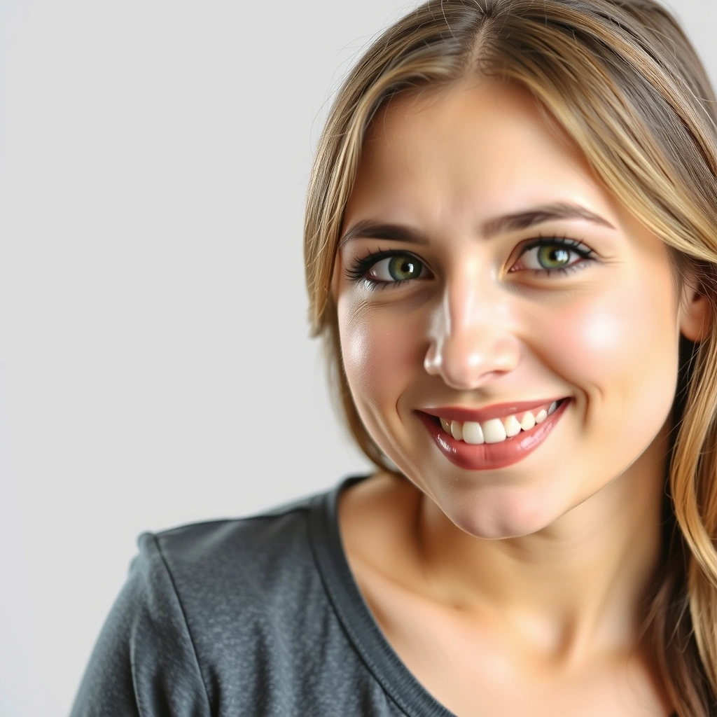 Portrait of an energetic woman with a friendly smile.